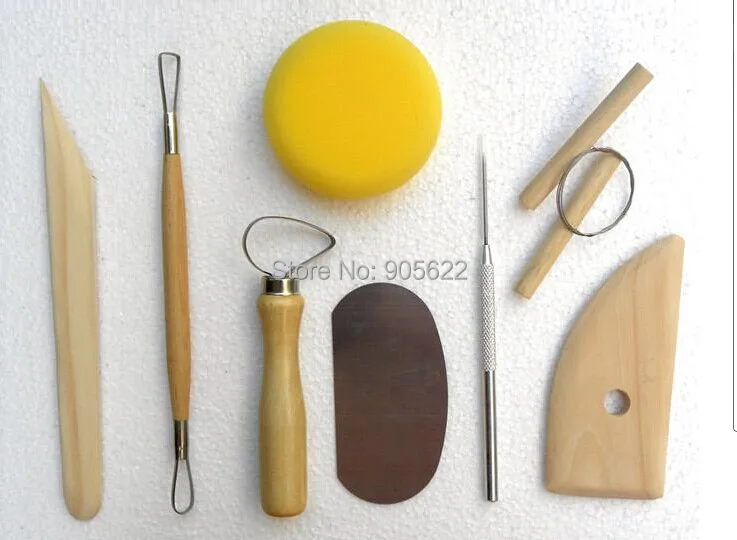 Инструменты для гончарного дела наборы с 8 различными инструментами в наборе, 1 компл./лот. Художественные инструменты, крафтовые аксессуары