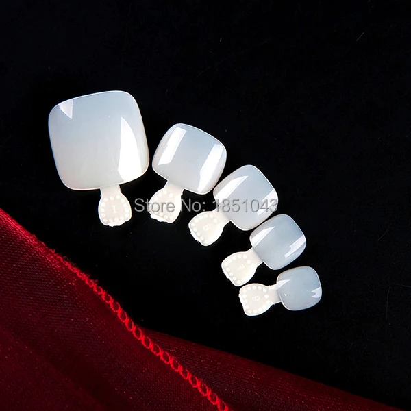 

500 TOE NAIL FALSE ACRYLIC GEL NAIL TIP TOENAIL Free Shipping
