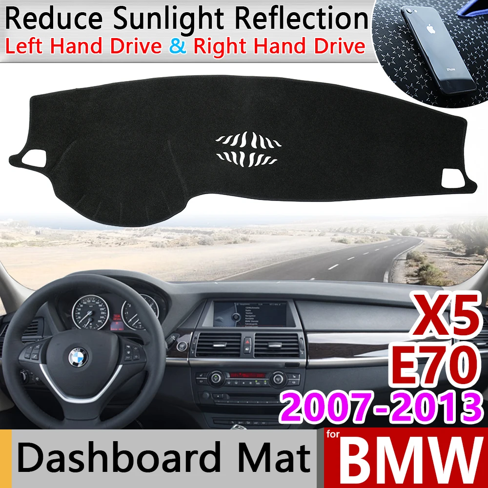 Для BMW X5 E70 2007 ~ 2013 анти скольжения Анти УФ коврик на приборную панель козырек от