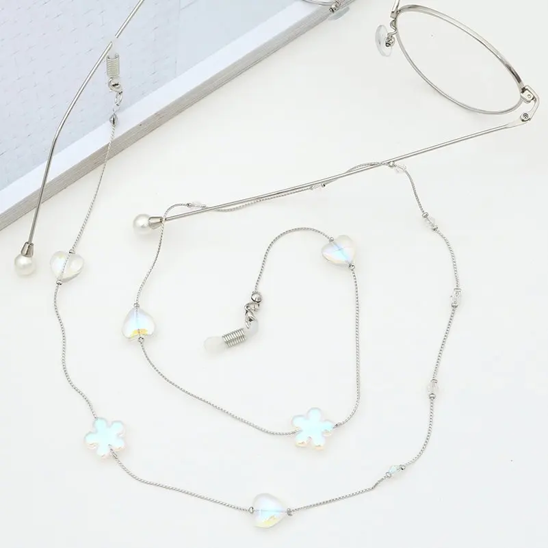 

3 Styles Crystal Pearl Beads Sunglasses Lanyard Strap Necklace Anti-slip Eyeglass Glasses Chain Cord Reading Glasses Strap