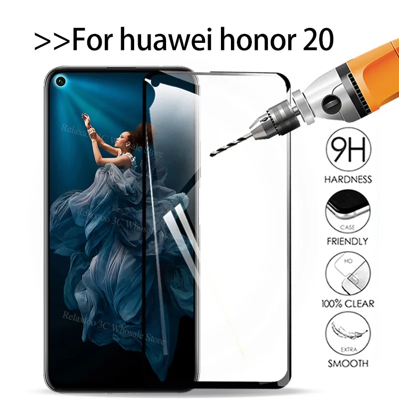 Закаленное стекло для huawei honor 20 защита экрана YAL-L21 L21 honor20 hono honar honr защитное