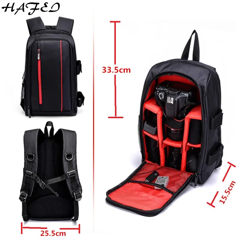 HAFEI Waterproof Multi-Functional DSLR Camera Video Bag+ Rain Cover Small SLR Camera Bag PE Padded for Canon 1000D Nikon D7100 HAFEI Waterproof Multi-Functional DSLR Camera Video Bag+ Rain Cover Small SLR Camera Bag PE Padded for Canon 1000D Nikon D7100