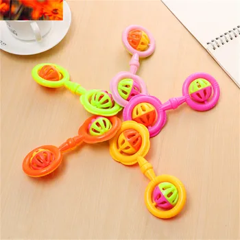 

Baby Rattles toys Funny Intelligence Grasping ABS Plastic Baby Hand Bell Mini Shaker Educational Mobiles Toy Birthday Kids Gifts