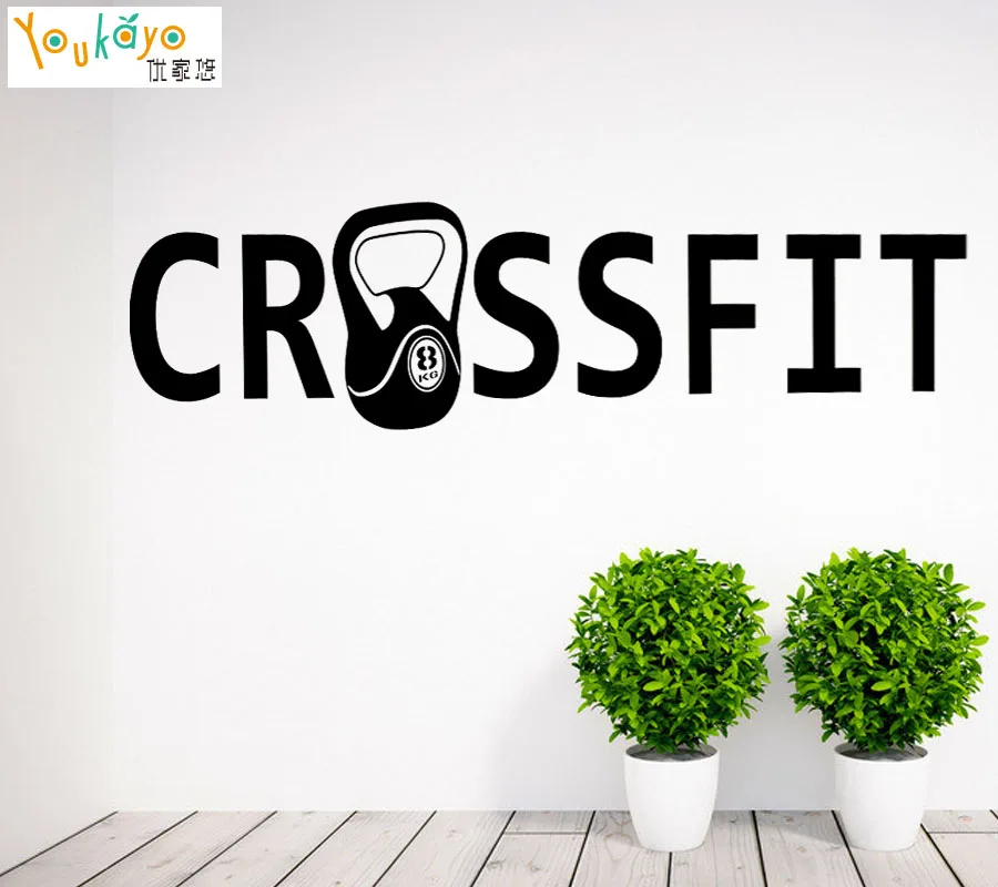 gymnasium Crossfit Fitness Motivation Quotes wall vinyl decals stickers