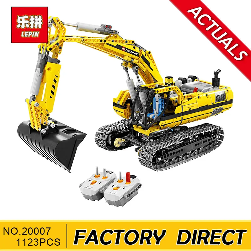

Lepin20007 technic series 1123pcs excavator Model Building blocks Bricks Compatible Toy Christmas Gift 8043 Educational Car