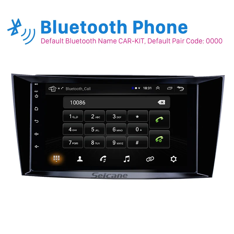

Seicane GPS HD Android8.1 Car Navi Stereo Player For Mercedes Benz E-Class W211/CLS W219/CLK W209/G-Class W463 2001 2002-2010