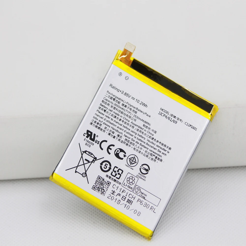 Ceny Telefon bateria do asus C11P1601 bateria do asus ZENFONE 3 ZE520KL Z017D na żywo ZB501KL 2650 mAh 2530 mAh z narzędzia