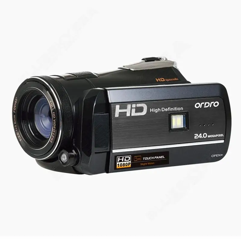 ORDRO HDV-D395 портативные видеокамеры ночного видения Full HD 1080P 18X3," сенсорный экран цифровая видеокамера регистратор DV Wifi