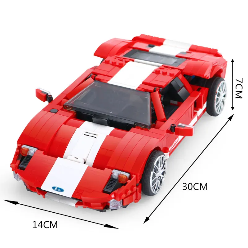 XINGBAO лего technic Creator красная скорость чемпионов Mustangs строительные блоки кирпичи модель автомобиля детские игрушки подарок - Цвет: 919Pcs