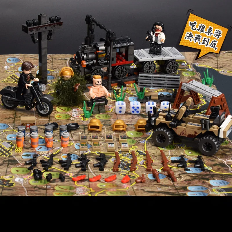 4Pcs/set Military Special Forces Soldiers Bricks Figures Guns Weapons Compatible LegoINGly Armed SWAT Building Blocks Ww2 Toys