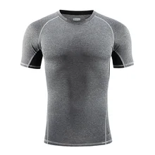 SANHENG, спортивные рубашки, сухой крой, Мужская футболка для бега, короткий рукав, тонкие, тянущиеся, трико, база под бег, футболки, топы T812