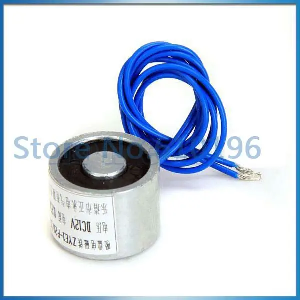 11LB DC12V Holding Electromagnet Lift Solenoid / Electric Lifting Magnet for Assembly Line Mechanical Arm Experimental Facility etc Sorting Machine