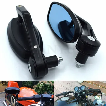 

7/8" 22mm Motorcycle Mirrors Rear View Handle Bar End Rearview Side Mirrors For Honda CBR250 VT250 Hornet250 Jade250 CB400 VTEC