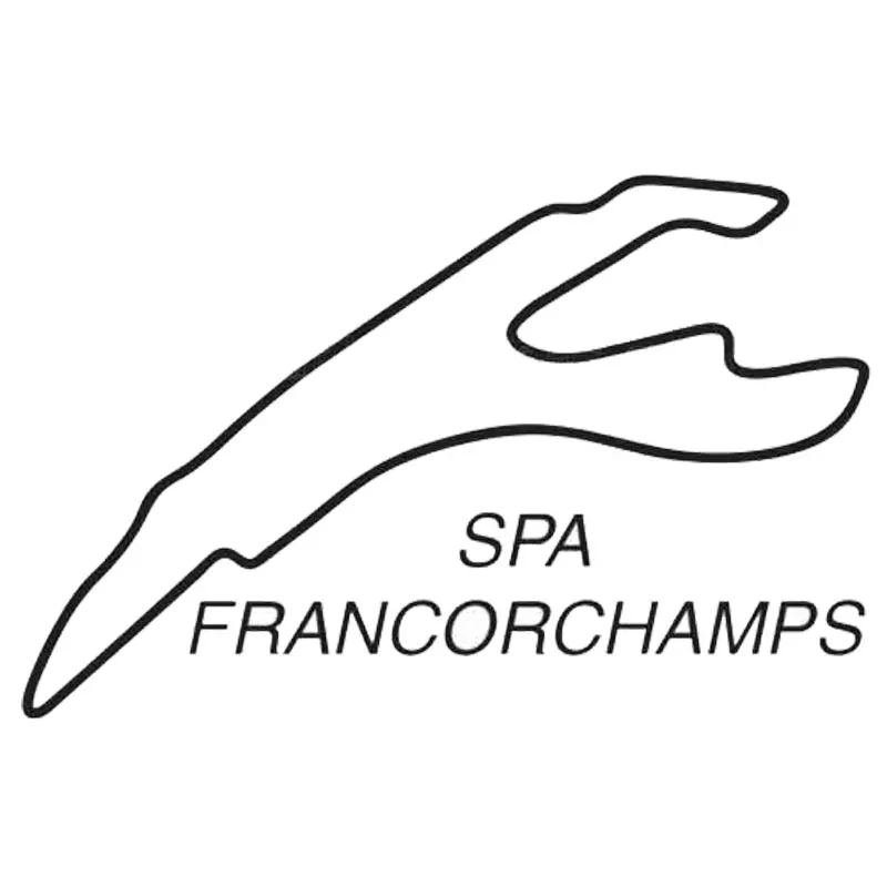 

16.5CM*10.5CM SPA FRANCORCHAMPS Fashion Personality Racing Bumper Car Sticker Decal C5-1873