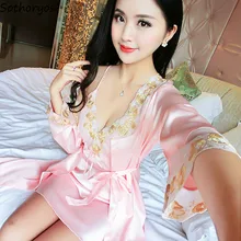 Женские летние шелковые платья с тонким поясом, сексуальный костюм из двух частей, короткий рукав, тонкая женская одежда, Женская Удобная модная одежда