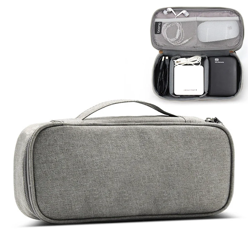 

Digital Gadgets Storage Bag Travel Electronics Accessories Organizer Case for HDD USB Data Cable Power Bank Earphone Charger