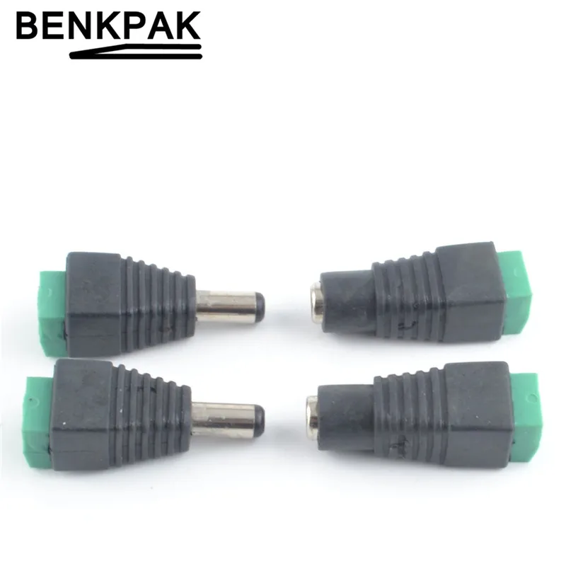

4pcs 2.1x5.5mm Power DC Jack Plug Socket dc Connector Female + Male DC Plug Jack Adapter Wire Connector