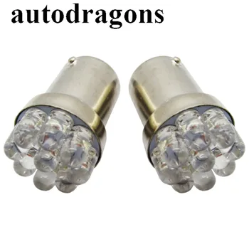 

autodragons 50pcs 9*Flux LED Chip AC 12V Various colors 1156 Ba15s #89 lager Bayonet Base Flasher pinball led game machine part