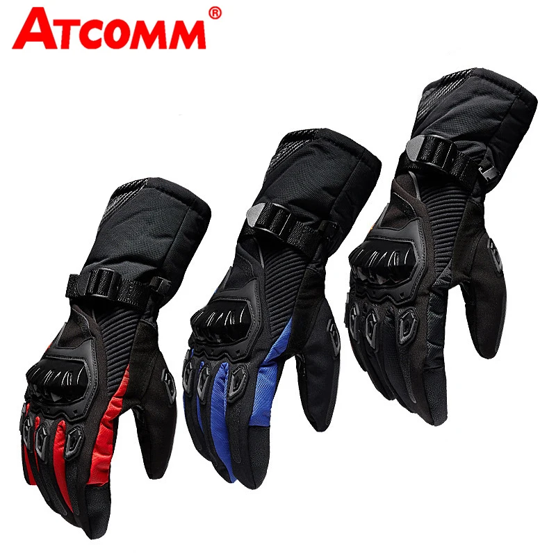 ATcomm 1 Piece Motorbike Warm Golves Waterproof Windproof Motorcycle Handschoenen Guantes Moto Invierno Sport Motorcycle Luvas ATcomm 1 Piece Motorbike Warm Golves Waterproof Windproof Motorcycle Handschoenen Guantes Moto Invierno Sport Motorcycle Luvas
