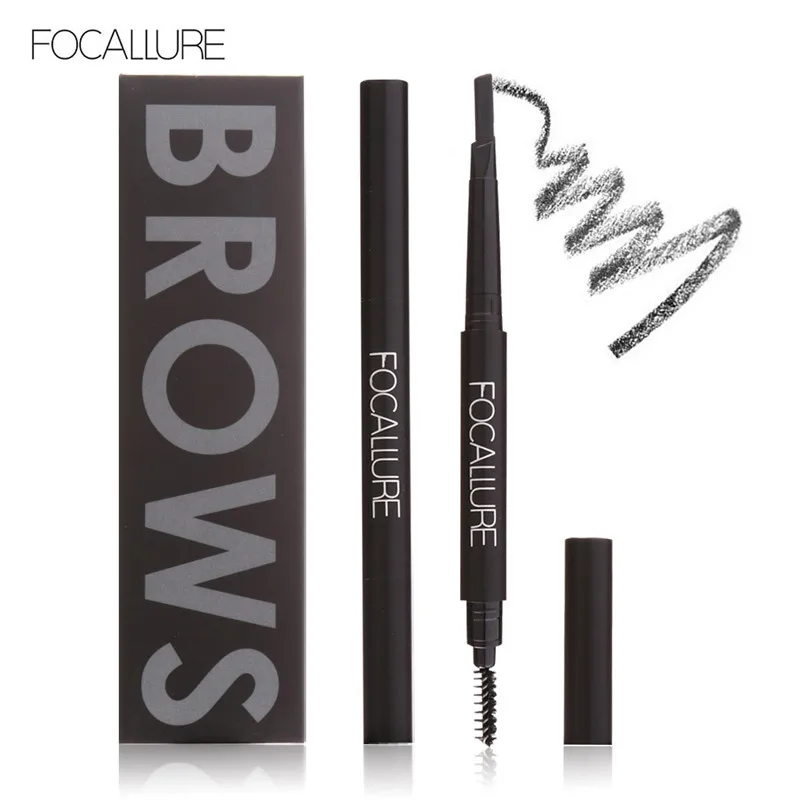 

FOCALLURE 2018 Hot Sales Eyebrow Pencil With Brush Soft Smooth Eye Waterproof Eye Makeup Cosmetic 24 Hours Long-lasting