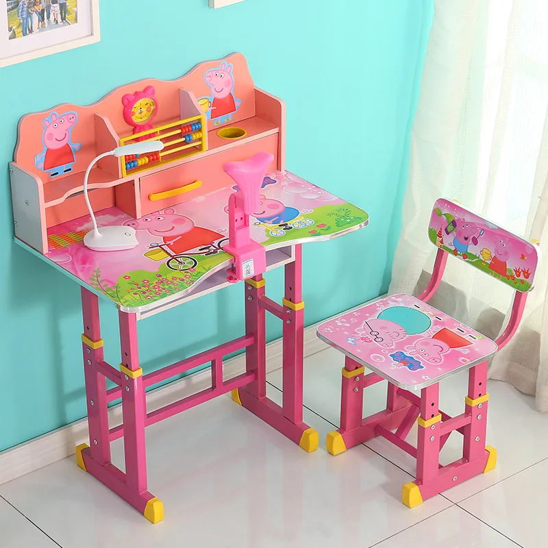 

X17 Children's desk children's learning table with bookshelf pupils writing desk lifting tables and chairs