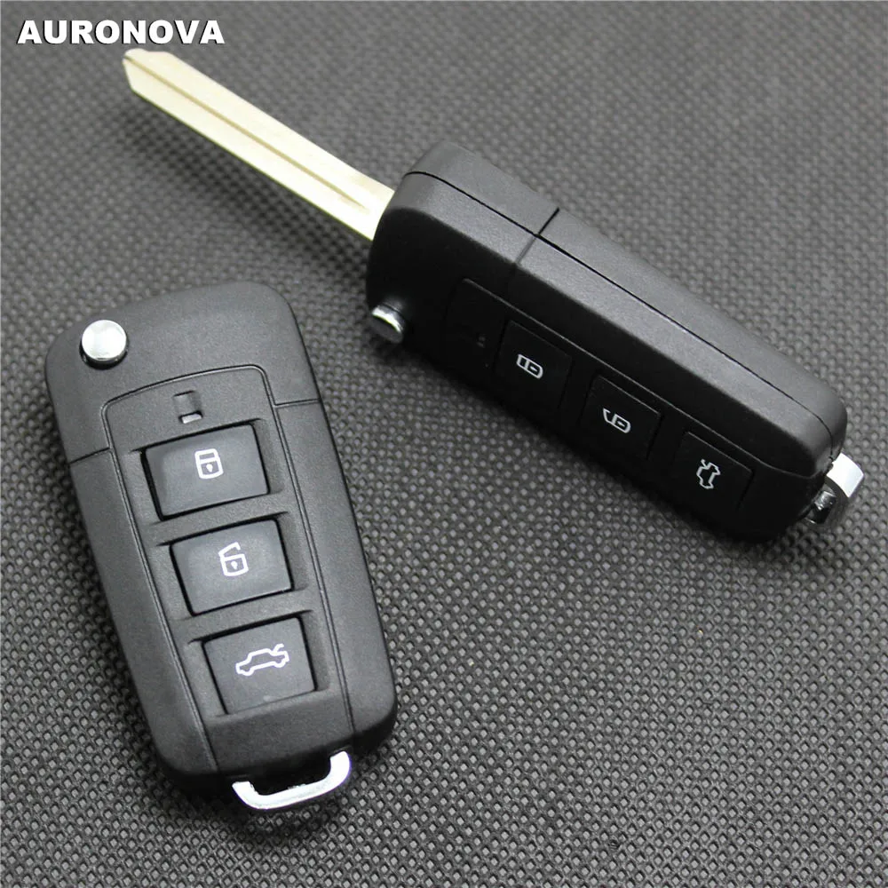 Auronva новый обновленный складной чехол для ключа Hyundai Sonata NF 3 кнопки дистанционного