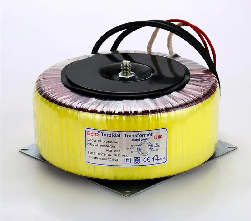 48V tranformer 1500VA тороидный трансформатор медный изготовленный на заказ 415V 31 2a для