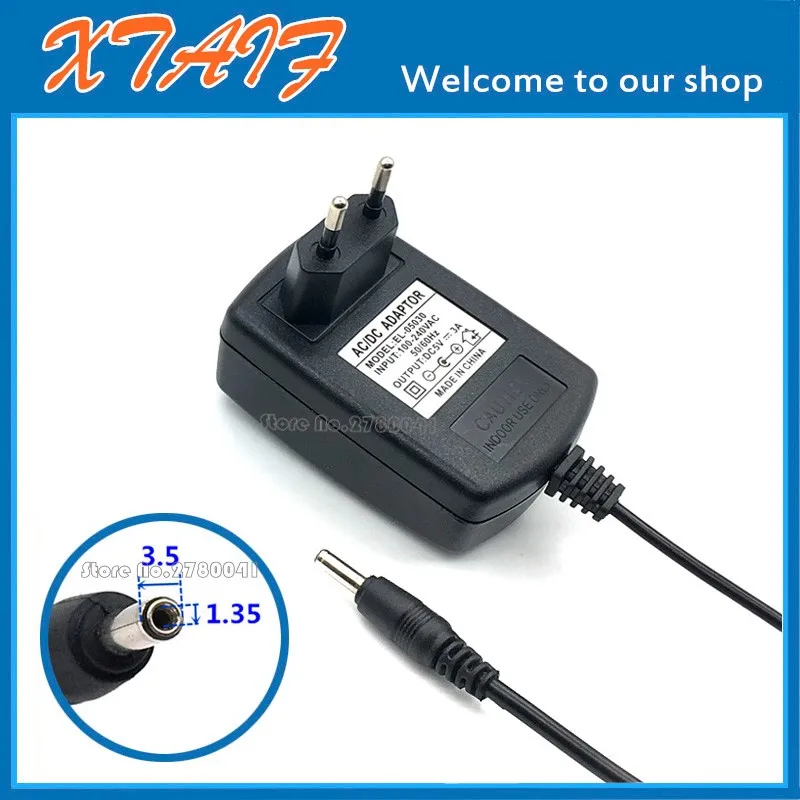 

1pcs NEW AC/DC Adapter AC 100-240V DC 5V3A power supply adapter Charger 5V 3A EU Plug 3.5mm*1.35mm
