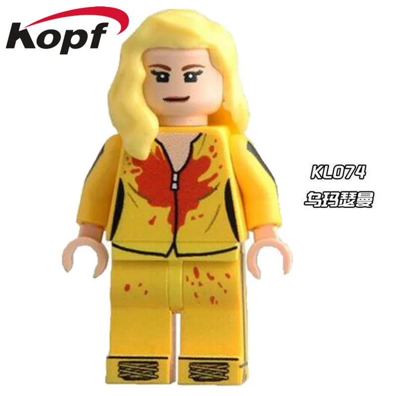 Super Heroes Kill Bill Vol.1 ума Турман Невеста Натан Дрейк агент FBI Лара Крофт кеттенис строительные блоки детские игрушки KL9011 - Цвет: KL074 Without Box