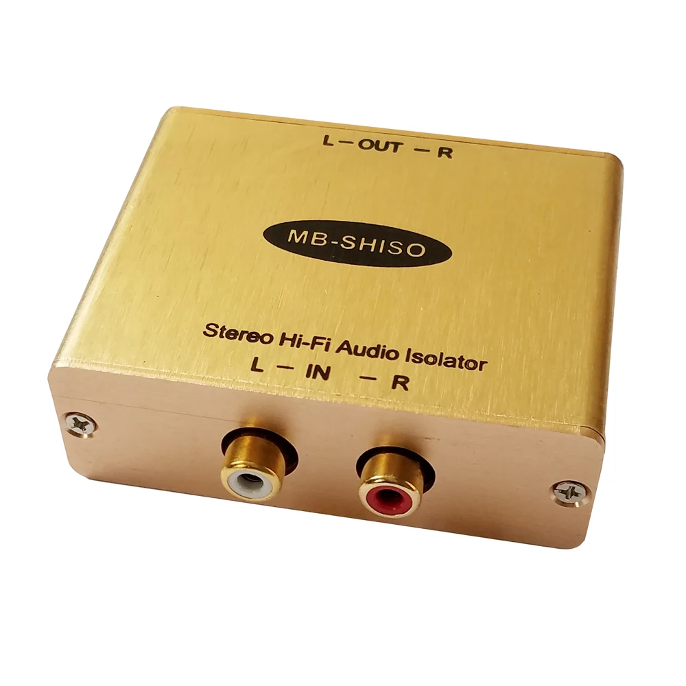 Hi-fi de Áudio Amplificador de Áudio Isolador Noise Filter Ground Rca