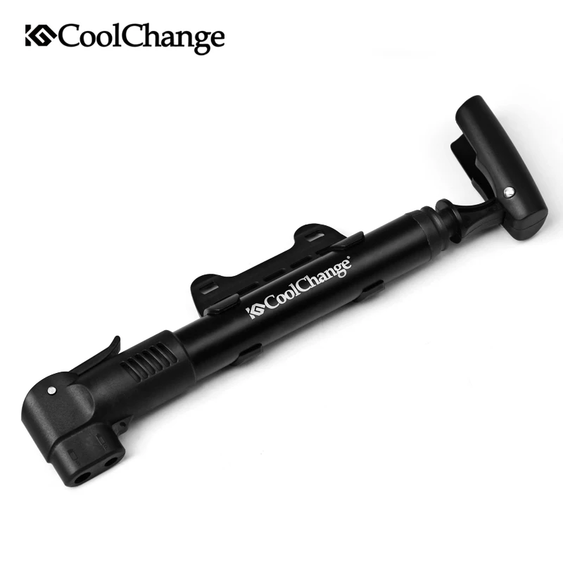 Портативный велосипедный мини насос CoolChange Presta Schrader Valve воздушный с двойным