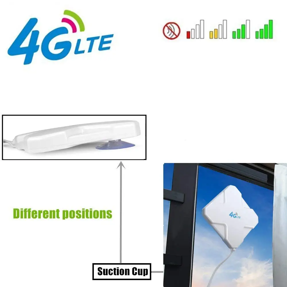 4G LTE антенна TS9, aigital35dbi двойная Mimo TS9 антенна GSM/3g с высоким коэффициентом усиления антенна усилитель сигнала с 6ft кабелем наружная антенна