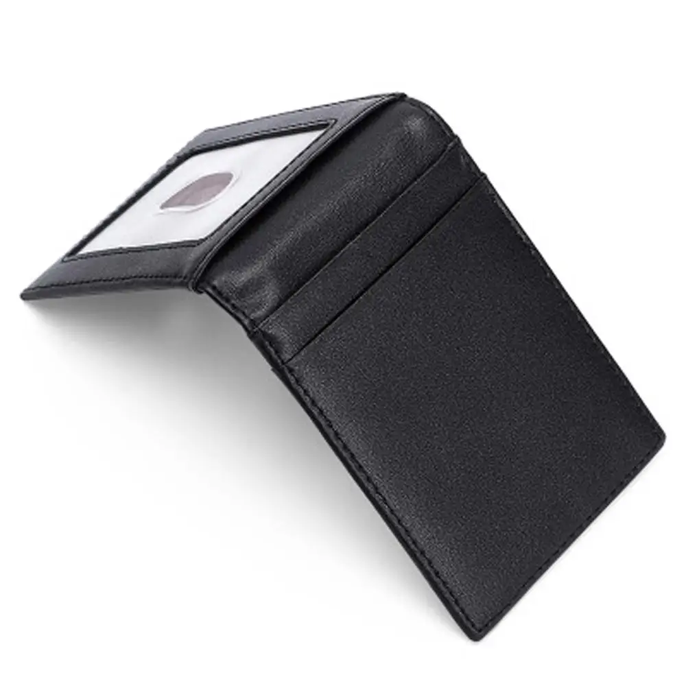 

Europe and America Cross-wallet Men's Metal Dollar Clip Short Multi-function Leather RFIG Anti-magnetic Wallet