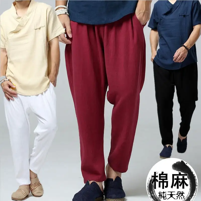 2019 Large Size M 5XL 6XL Pants Man's Spring New Elastic Waist Pants
