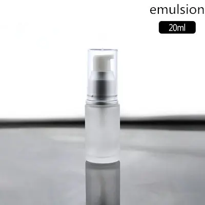 emulsion 20ml 5 г/10 г, 15 мл/20 мл/30 мл/50 мл/80 мл/100 мл/120 мл флаконы с распылителем, стеклянные флаконы для духов, банки для крема под давлением - Цвет: emulsion 20ml