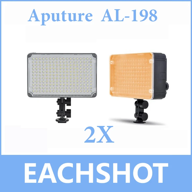 

2pcs Aputure Amaran AL-198 198 LED Video Light panel/AL198 LED Light for DSLRs
