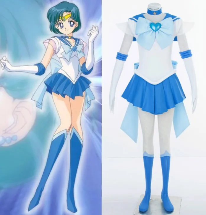 

SuperS Sailor Moon Mizuno Ami Cosplay Costumes