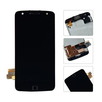 

For Motorola Moto Z Force Droid XT1650 LCD Display Touch Screen Digitizer Assembly With Bezel Frame