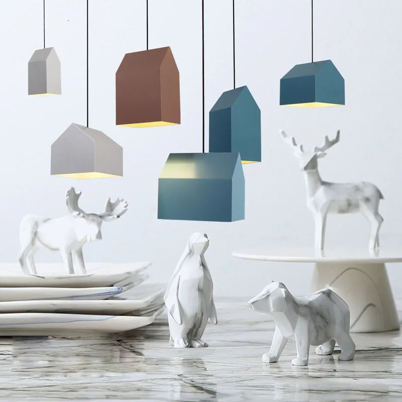 Creative House Pendant Light Indoor Lighting Nordic Contemporary Pendant Lamp Hanging Pendant Lighting Fixture For Home Restaurant (1)