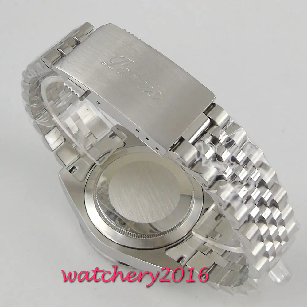 20MM 316L stainless steel solid jubilee bracelet fit PARNIS 40mm mens watch