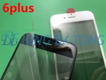 

100pcs Original Cold Press Replacement LCD Front Touch Screen Glass Outer Lens with frame OCA+Polarized film for iphone 6 6plus