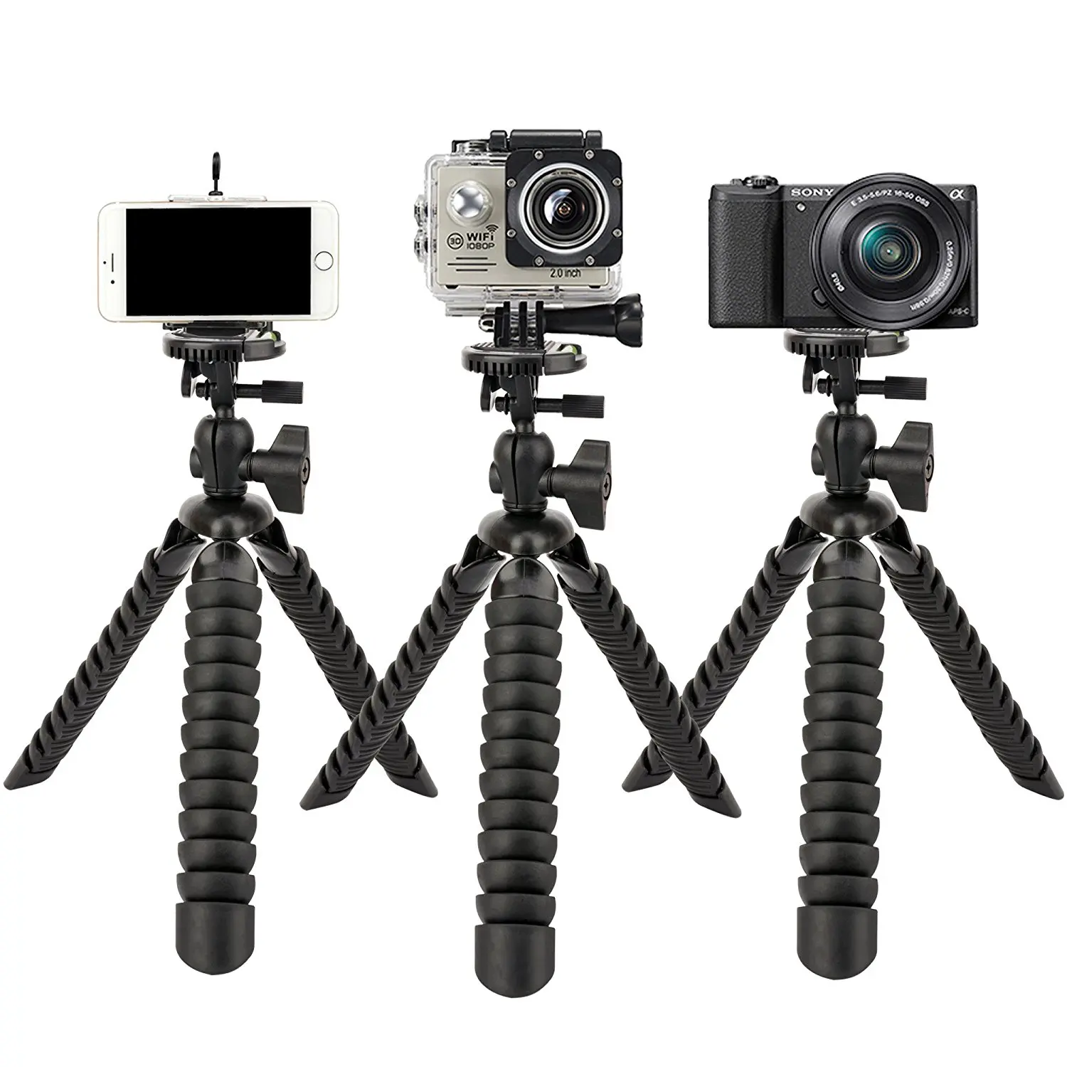  Flexible Octopus Mobile Mini Tripod Gorillapod for iPhone Canon Nikon Sony sports digit Camera Tabl
