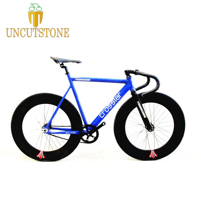 Fixed Gear Bike Fixie frame 53cm 55cm 58cm DIY 700C Aluminum alloy Bike Track Bike Bicycle 70mm alloy wheel bike