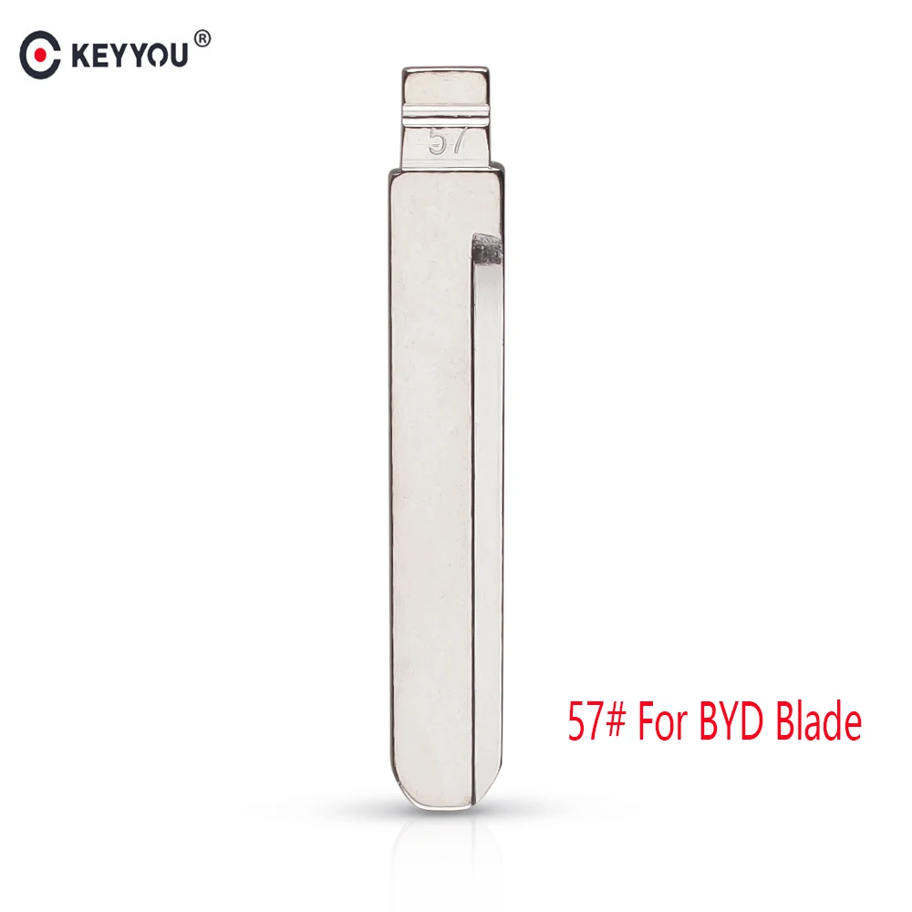 

KEYYOU 57# Replacement Flip Remote Key Blade Car Key blank For BYD F3 Remote Key (Left Slot)