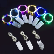 1M 10Leds Christmas Lights LED Copper Wire Fairy String Lights Battery Operated Holiday Wedding party Decoration garland strips