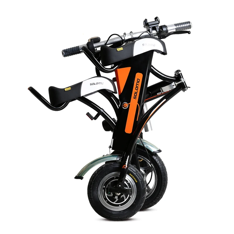 12 дюймов легкий Электрический Скутер 2 колеса электрические скутеры 500 Вт мини-складной электрический велосипед для взрослых с анти-кражи Системы