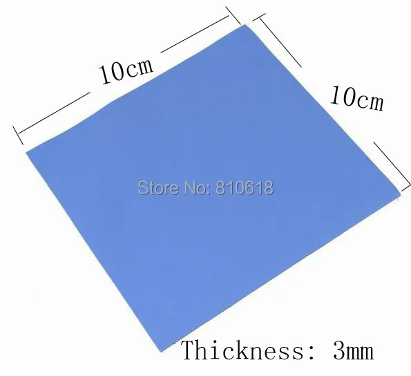 

CPU Heatsink Cooling Conductive Silicone Pad 100mm*100mm*3mm Thermal Pad high quality