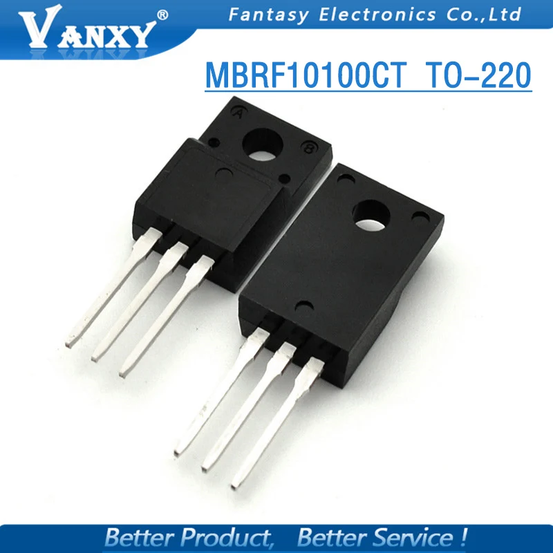 10 шт. MBRF10100CT TO-220F 10100 MBRF10100 TO220 диод Шоттки 10A 100V