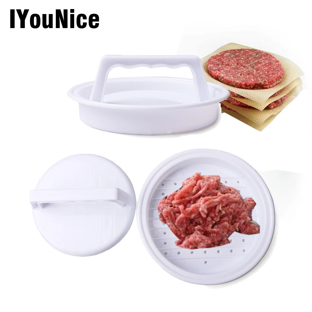 

1 Set DIY Hamburger Meat Press Tool Patty Makers Meat Burger Maker Mold Food-Grade Plastic Hamburger Press Burger Maker