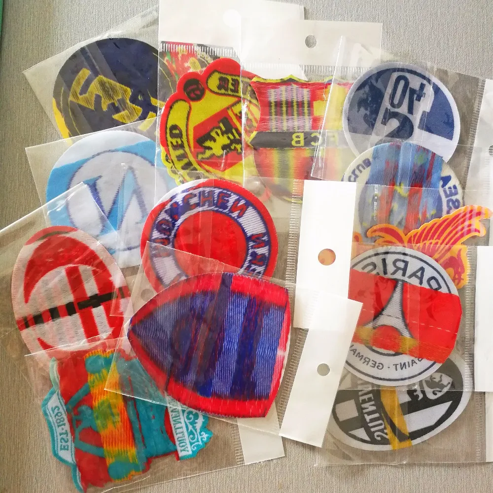 

kongwal 2019 Fashion Personality Embroidery Trendy Football Teams Clothing DIY Patches Soccer Fans Souvenirs 5 pcs/lot